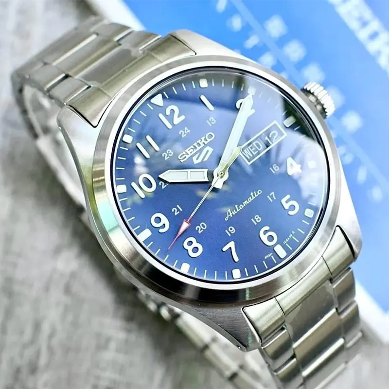 Seiko 5 Sports Field Sports Style Blue Dial Men's Watch- SRPG29K1